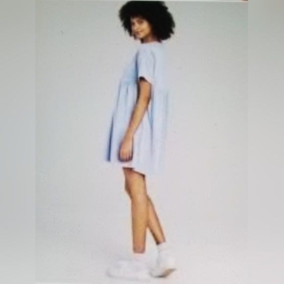Wild fable baby blue babydoll swing Terry cloth knit dress Small - Picture 3 of 7